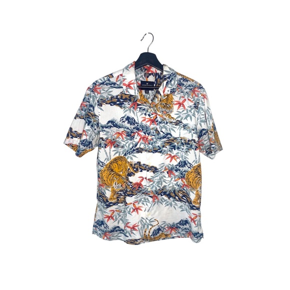 American Eagle Men’s Short Sleeve Casual Button Down Shirt - Picture 1 of 4